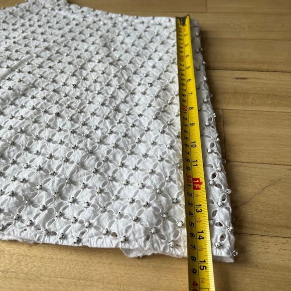 MICHAEL Michael Kors eyelet and beads embellished mini skirt - Picture 4 of 6